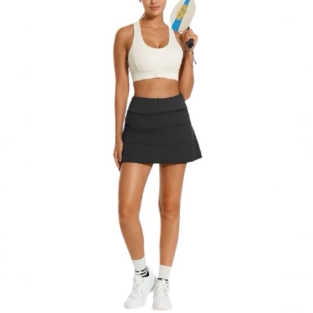 Women's Athletic High Waisted Skort with Pockets Skirt